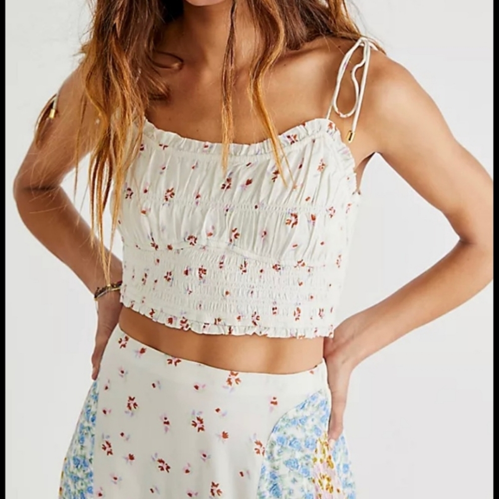 FREE PEOPLE Kaia Cropped Tank Top Size Small NWT